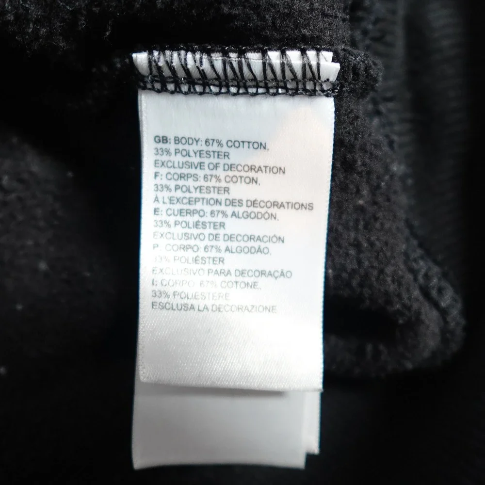 The North Face Hoodie Mens L Black Bear Graphic Pullover Outdoor Casual Fleece